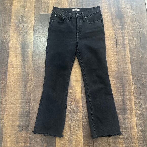 Madewell Cali Demi-Boot Jeans in Edmunds Wash: Raw-Hem Edition Size 28 - Picture 1 of 10